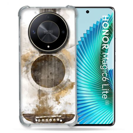 Coque Renforcé Pour Honor Magic 6 Lite 5G Musique Guitare Tag