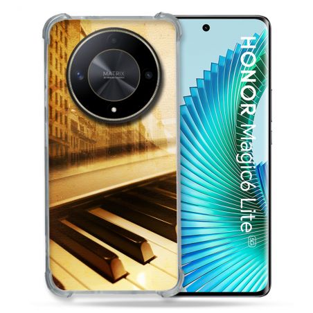 Coque Renforcé Pour Honor Magic 6 Lite 5G Musique Piano Retro
