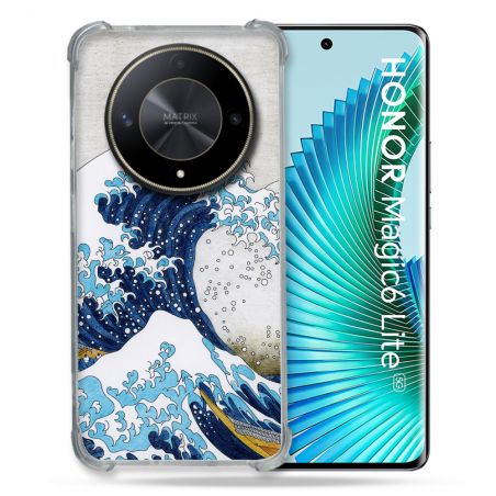 Coque Renforcé Pour Honor Magic 6 Lite 5G Peinture La Grande Vague