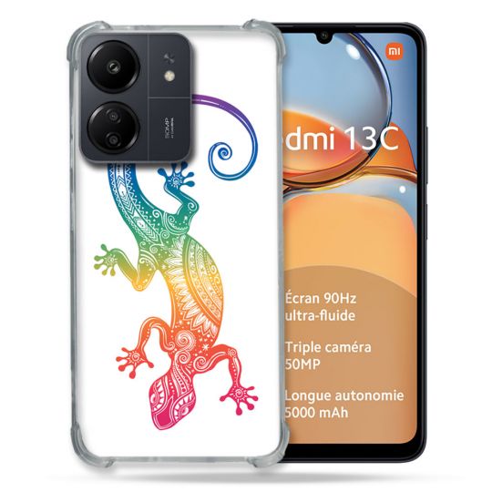 Coque Renforcé Pour Xiaomi Redmi 13C Animal Salamandre Color