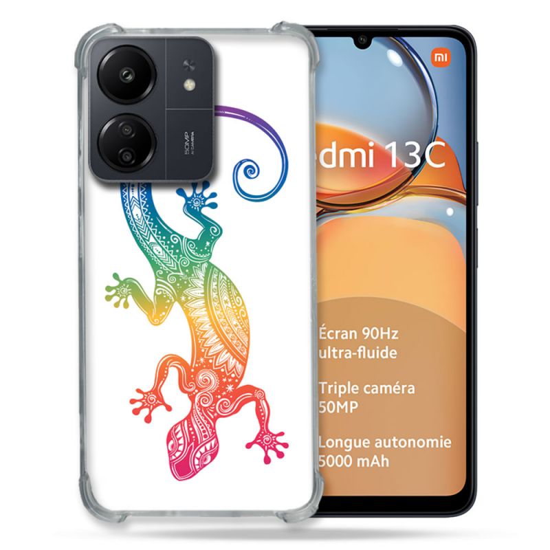 Coque Renforcé Pour Xiaomi Redmi 13C Animal Salamandre Color