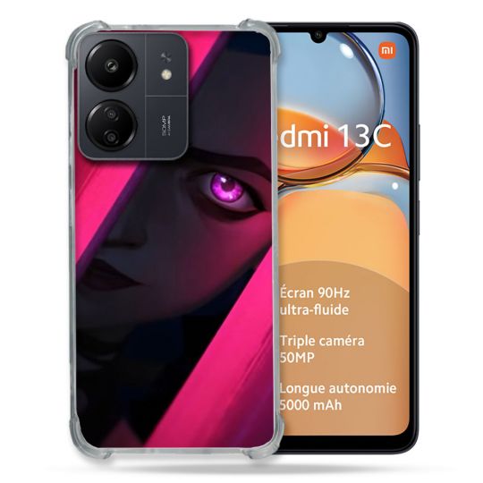 Coque Renforcé Pour Xiaomi Redmi 13C Arcane Jynx Rose