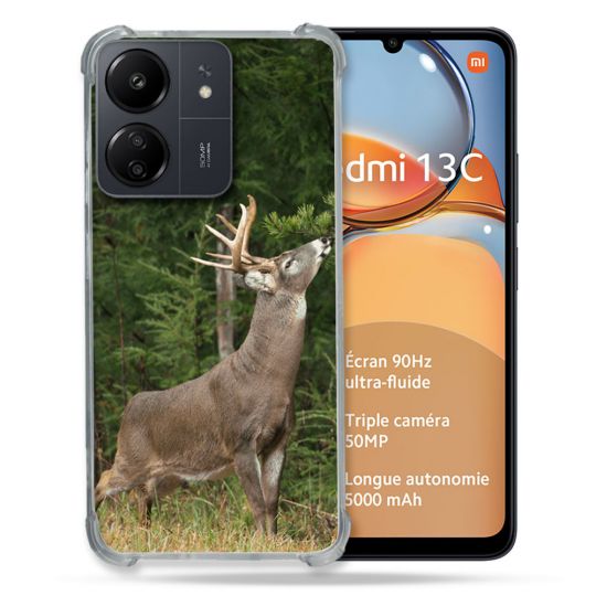 Coque Renforcé Pour Xiaomi Redmi 13C Chasse Cerf