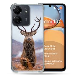 Coque Renforcé Pour Xiaomi Redmi 13C Chasse Chevreuil Montagne