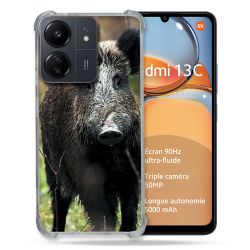 Coque Renforcé Pour Xiaomi Redmi 13C Chasse Sanglier bois