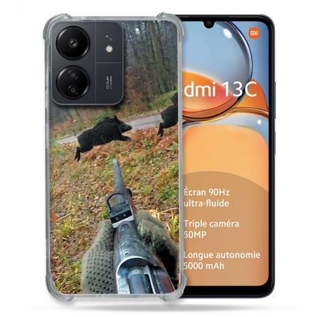 Coque Renforcé Pour Xiaomi Redmi 13C Chasse Vision Tir
