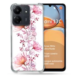 Coque Renforcé Pour Xiaomi Redmi 13C Fleur Eclosion