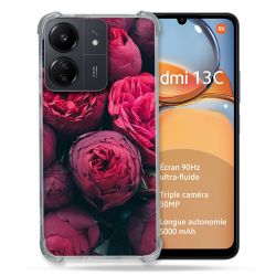 Coque Renforcé Pour Xiaomi Redmi 13C Fleur Pivoine