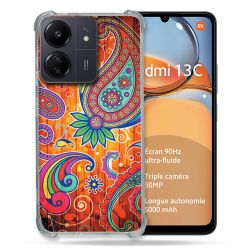 Coque Renforcé Pour Xiaomi Redmi 13C Fleur Psychedelic