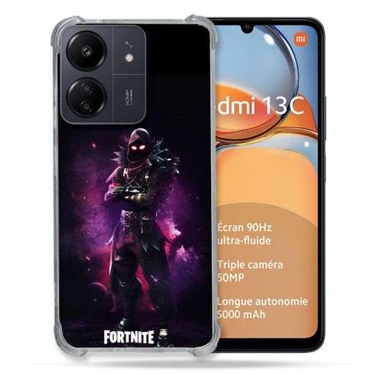 Coque Renforcé Pour Xiaomi Redmi 13C Fortnite Raven