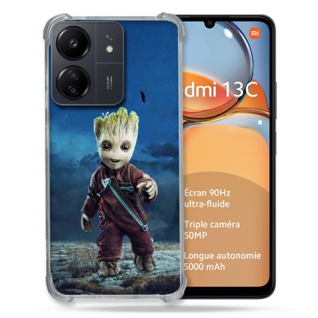 Coque Renforcé Pour Xiaomi Redmi 13C Groot Bleu