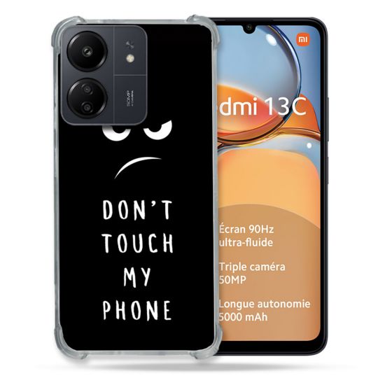 Coque Renforcé Pour Xiaomi Redmi 13C Humour Don't Touch