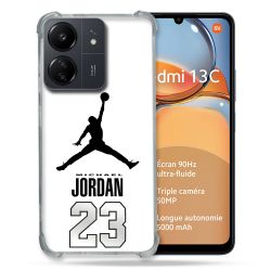 Coque Renforcé Pour Xiaomi Redmi 13C Jordan 23 Blanc