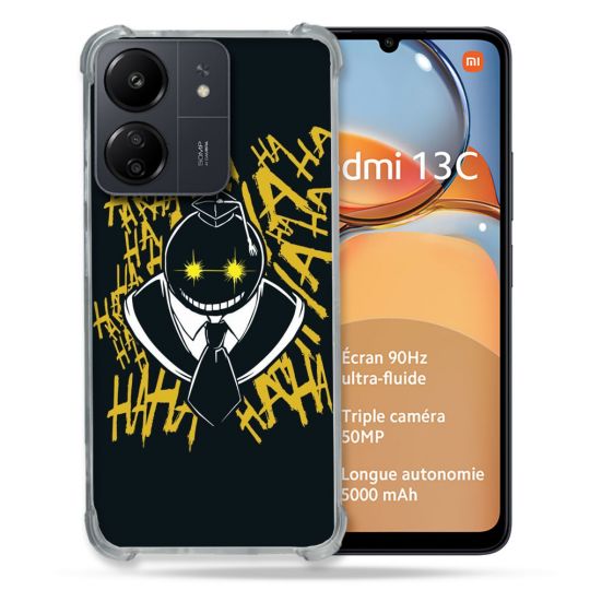 Coque Renforcé Pour Xiaomi Redmi 13C Manga Assassination Classroom Kuro Noir