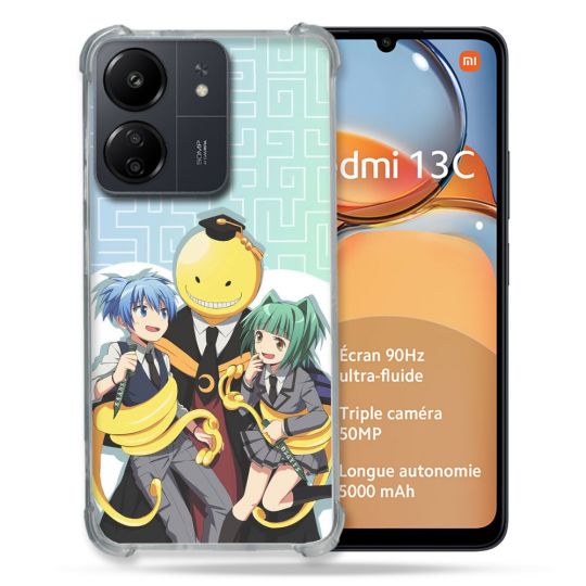 Coque Renforcé Pour Xiaomi Redmi 13C Manga Assassination Classroom Kuro Trio