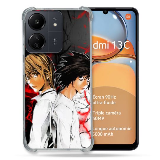 Coque Renforcé Pour Xiaomi Redmi 13C Manga Death Note Duo