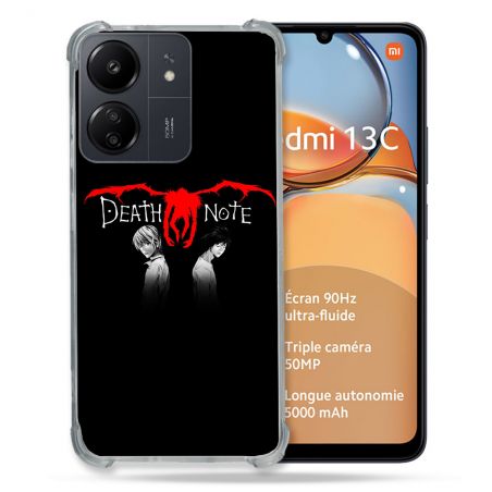 Coque Renforcé Pour Xiaomi Redmi 13C Manga Death Note Noir
