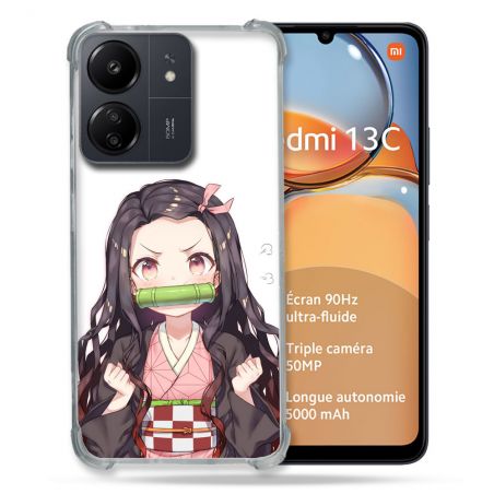 Coque Renforcé Pour Xiaomi Redmi 13C Manga Demon Slayer Nezuko