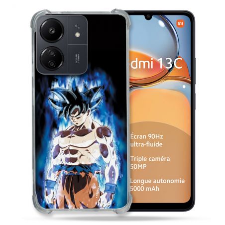 Coque Renforcé Pour Xiaomi Redmi 13C Manga Dragon Ball Sangoku Noir