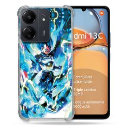 Coque Renforcé Pour Xiaomi Redmi 13C Manga Dragon Ball Vegeta Bleu