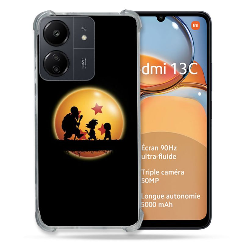 Coque Renforcé Pour Xiaomi Redmi 13C Manga Dragon Ball Vintage