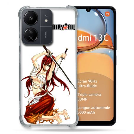 Coque Renforcé Pour Xiaomi Redmi 13C Manga Fairy Tail Erza
