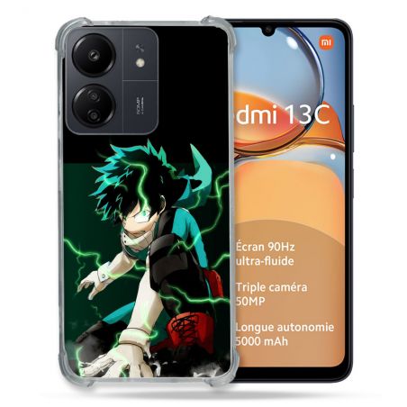 Coque Renforcé Pour Xiaomi Redmi 13C Manga My Hero Academia Deku