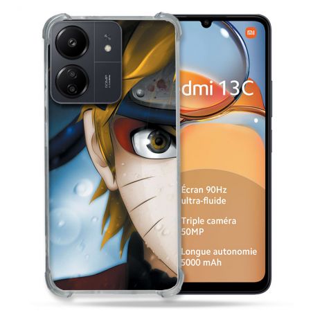 Coque Renforcé Pour Xiaomi Redmi 13C Manga Naruto Blanc