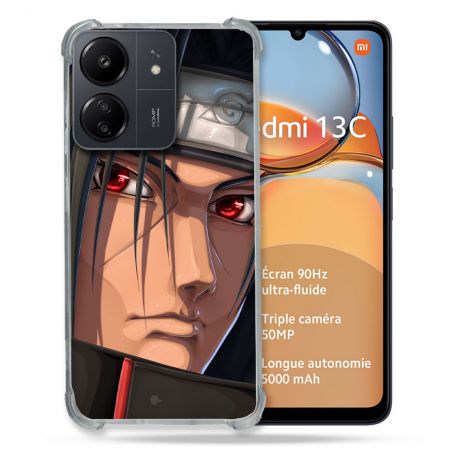 Coque Renforcé Pour Xiaomi Redmi 13C Manga Naruto Itachi Visage