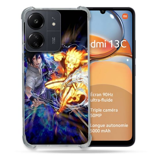 Coque Renforcé Pour Xiaomi Redmi 13C Manga Naruto VS