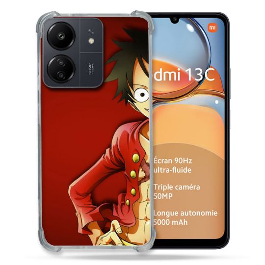 Coque Renforcé Pour Xiaomi Redmi 13C Manga One Piece Luffy