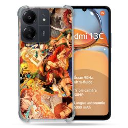 Coque Renforcé Pour Xiaomi Redmi 13C Manga One Piece Nakama