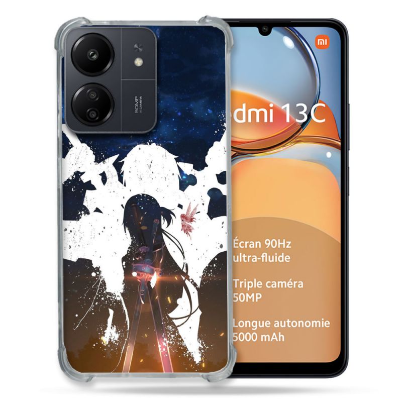 Coque Renforcé Pour Xiaomi Redmi 13C Manga SAO sword Art Online Asuna