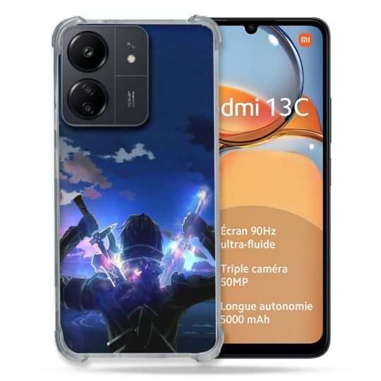 Coque Renforcé Pour Xiaomi Redmi 13C Manga SAO sword Art Online Epee