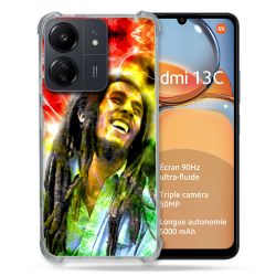 Coque Renforcé Pour Xiaomi Redmi 13C Musique Bob Marley Color