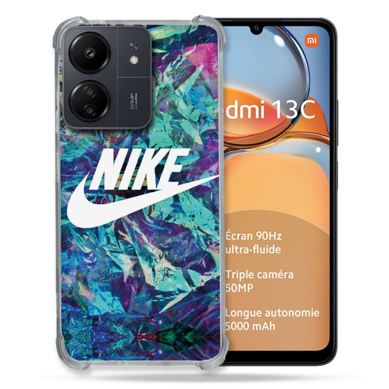 Coque Renforcé Pour Xiaomi Redmi 13C Nike Turquoise