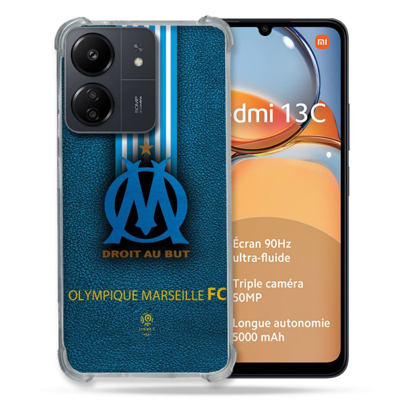 Coque Renforcé Pour Xiaomi Redmi 13C Olympique Marseille OM Bande