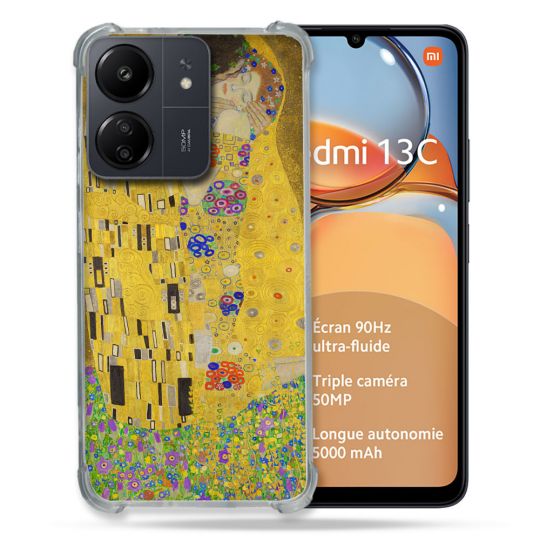 Coque Renforcé Pour Xiaomi Redmi 13C Peinture Le Baiser