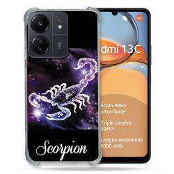 Coque Renforcé Pour Xiaomi Redmi 13C Signe Zodiaque 2 Scorpion
