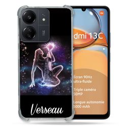Coque Renforcé Pour Xiaomi Redmi 13C Signe Zodiaque 2 Verseau