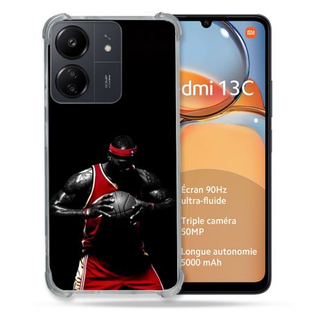 Coque Renforcé Pour Xiaomi Redmi 13C Sport Basketeur