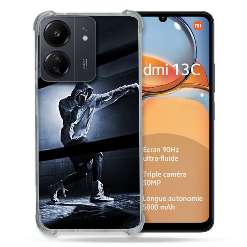 Coque Renforcé Pour Xiaomi Redmi 13C Sport Boxe Poing