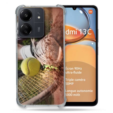Coque Renforcé Pour Xiaomi Redmi 13C Sport Tennis Glissade