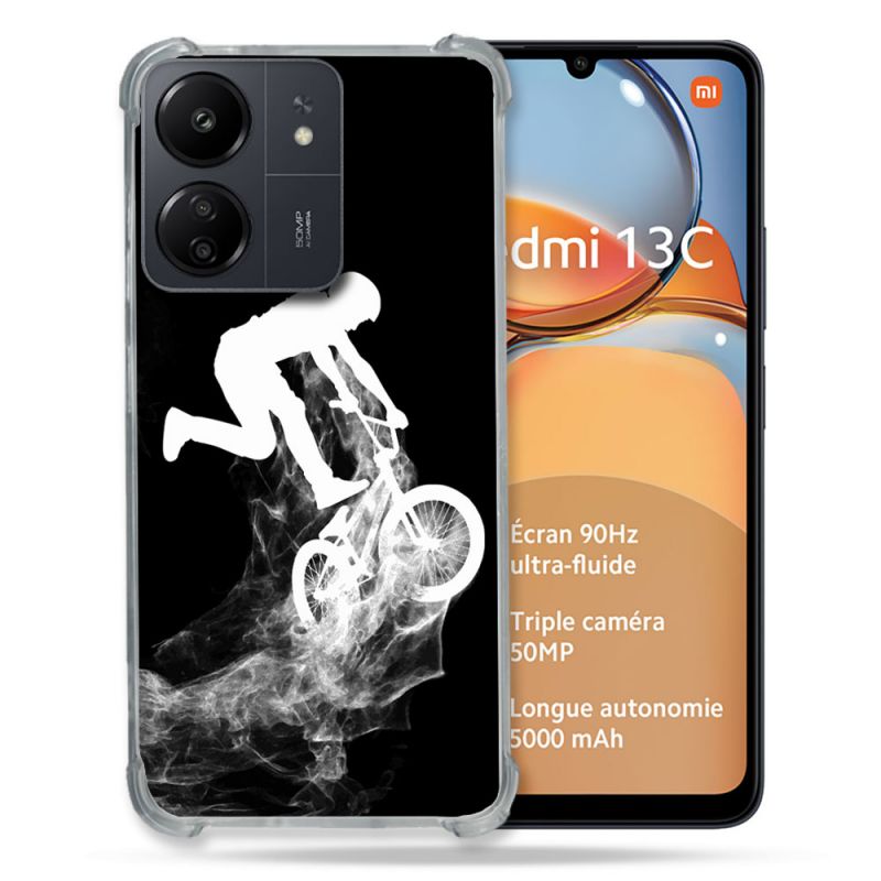 Coque Renforcé Pour Xiaomi Redmi 13C Sport VTT Noir