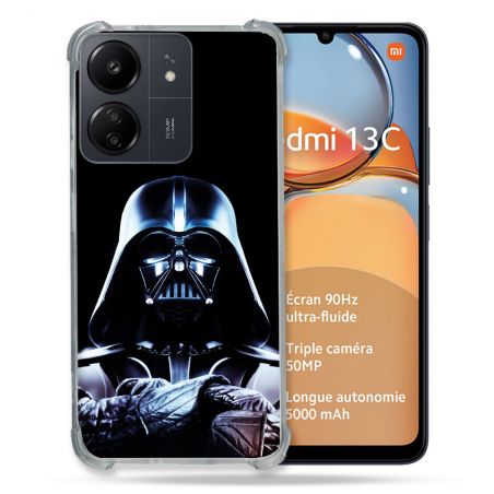Coque Renforcé Pour Xiaomi Redmi 13C Star Wars - Dark Vador Noir