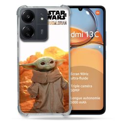 Coque Renforcé Pour Xiaomi Redmi 13C Star Wars - Yoda bebe soleil