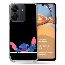 Coque Renforcé Pour Xiaomi Redmi 13C Stitch Noir
