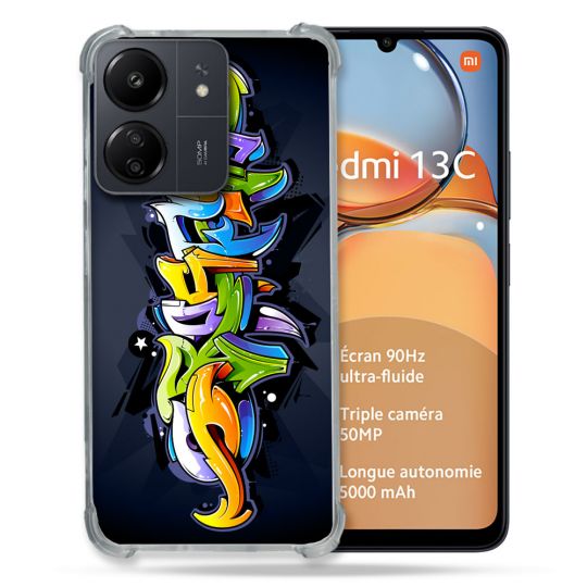 Coque Renforcé Pour Xiaomi Redmi 13C Street Art Graffiti