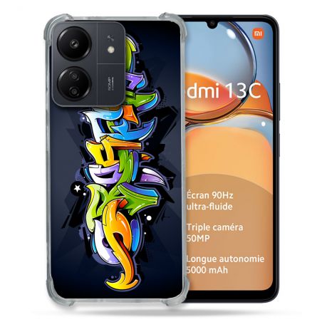 Coque Renforcé Pour Xiaomi Redmi 13C Street Art Graffiti