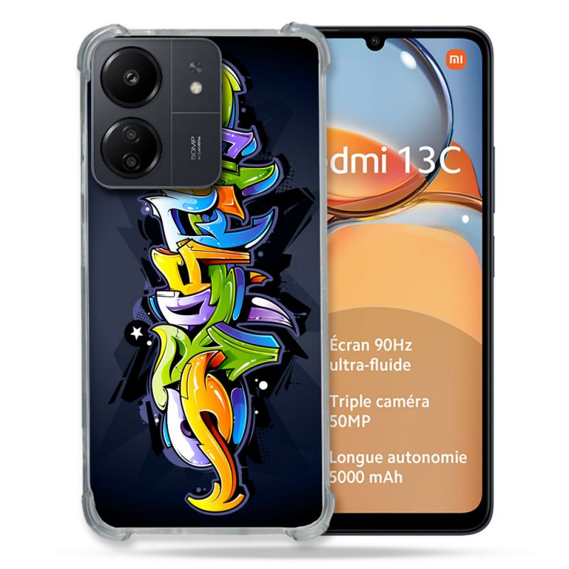 Coque Renforcé Pour Xiaomi Redmi 13C Street Art Graffiti